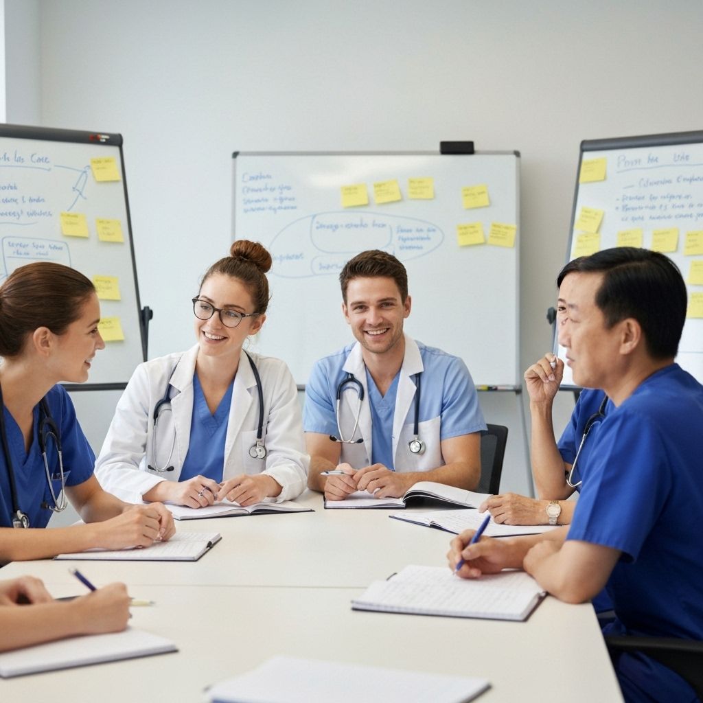 Healthcare professionals in training